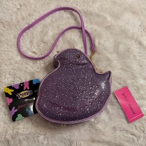Betsey Johnson Peeps Chick Rhinstone Crossbody --- Limited Edition
